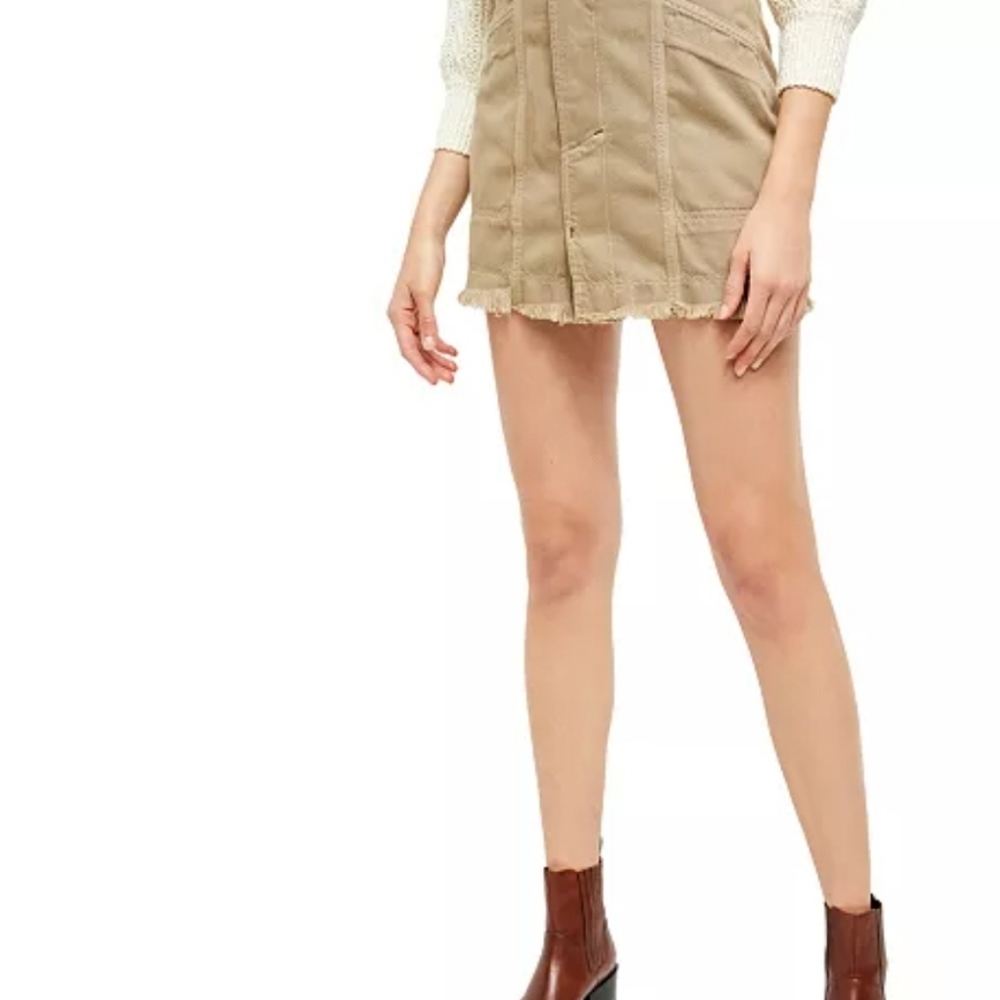 Free People Alpha Utility Mini Skirt- WILLOW